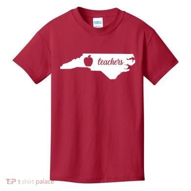 Red For Ed Teacher North Carolina Kids T-Shirt