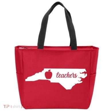 Red For Ed Teacher North Carolina Tote Bag
