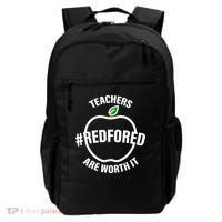 Red For Ed Teachers Are Worth It Backpack thumb 0