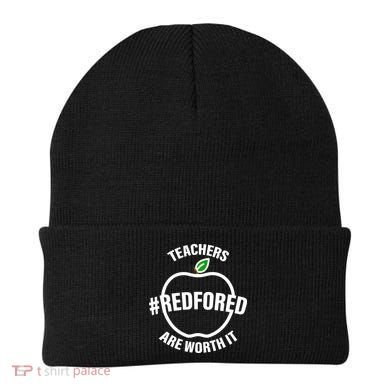 Red For Ed Teachers Are Worth It Beanie