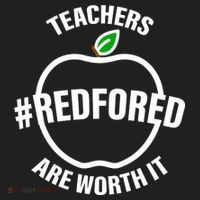 Red For Ed Teachers Are Worth It Golf Towel thumb 3