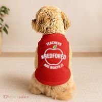 Red For Ed Teachers Are Worth It Doggie Tank thumb 2