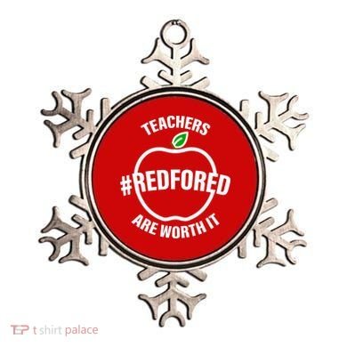 Red For Ed Teachers Are Worth It Ornament