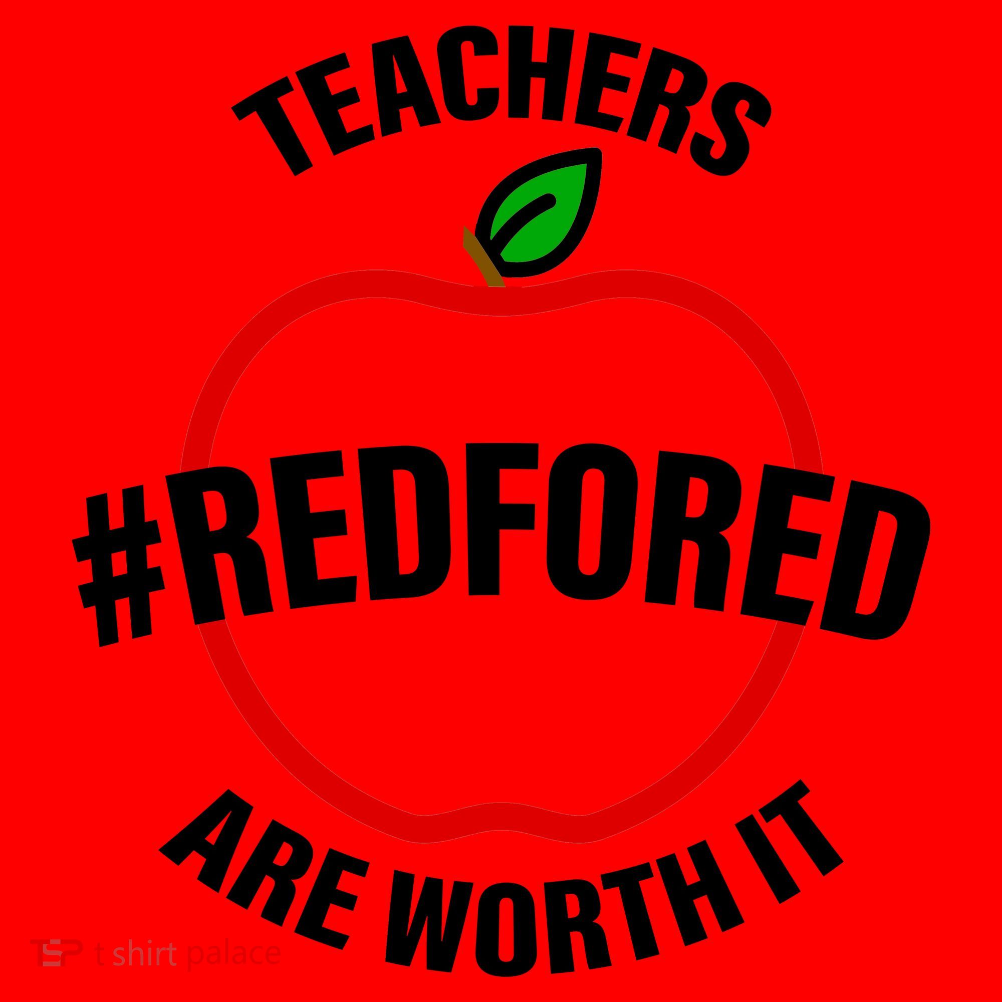 Red For Ed Teachers Are Worth It Santa Hat