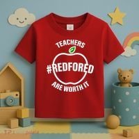 Red For Ed Teachers Are Worth It Toddler T-Shirt thumb 3