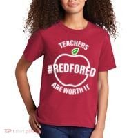 Red For Ed Teachers Are Worth It Kids T-Shirt thumb 2