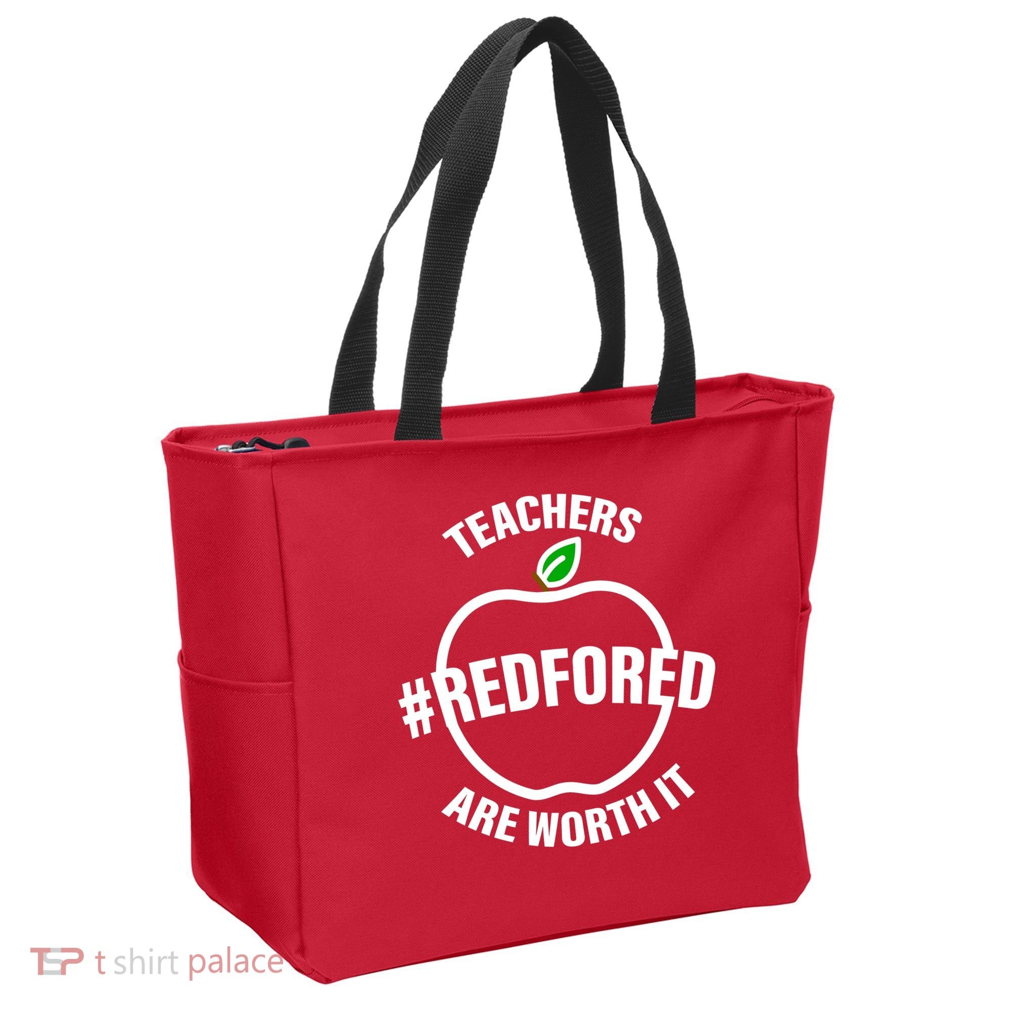 Red For Ed Teachers Are Worth It Tote Bag
