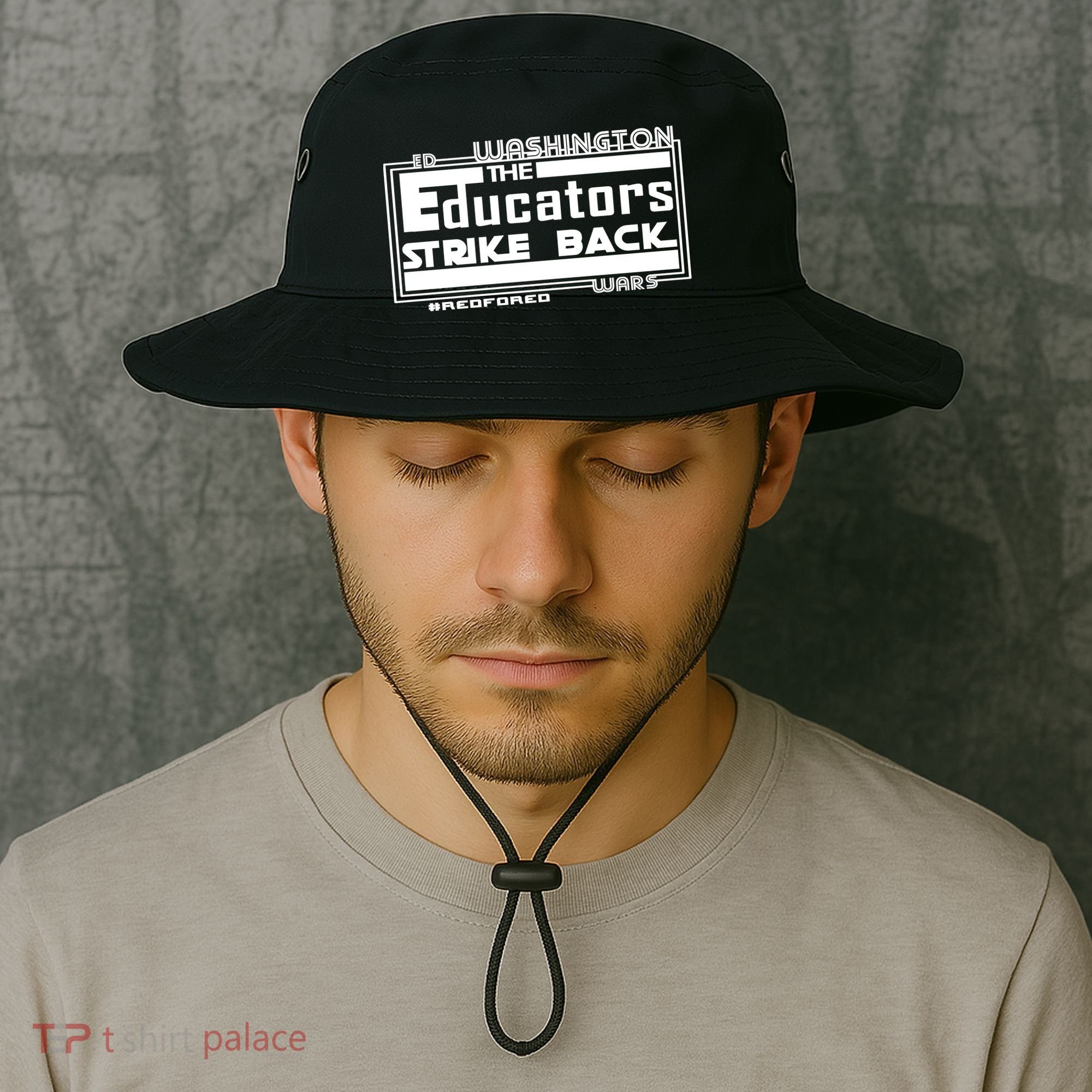 Red For Ed Washington Educators Strike Back Bucket Hat