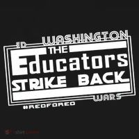 Red For Ed Washington Educators Strike Back Bucket Hat thumb 4