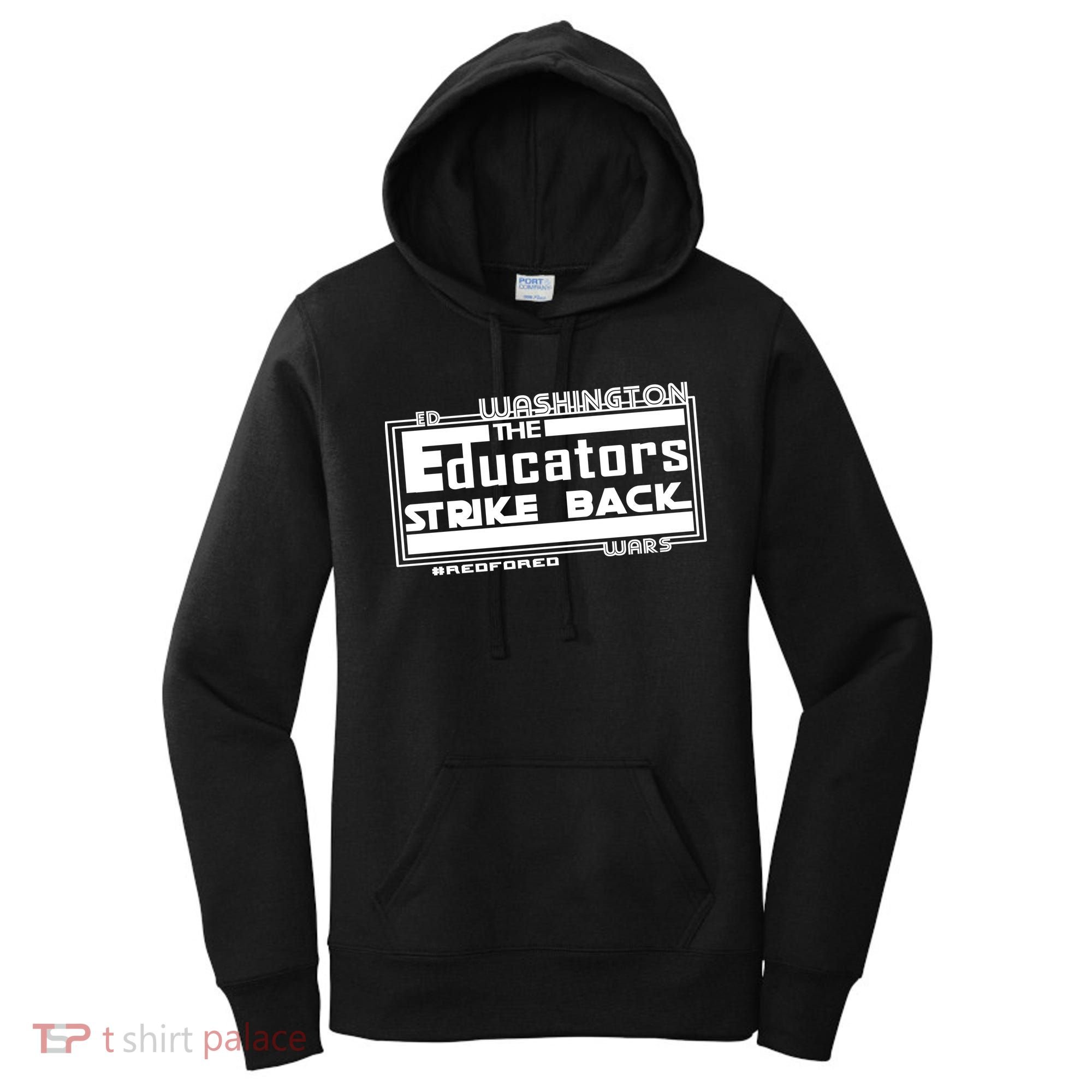 Red For Ed Washington Educators Strike Back Women's Hoodie