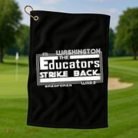 Red For Ed Washington Educators Strike Back Golf Towel thumb 1