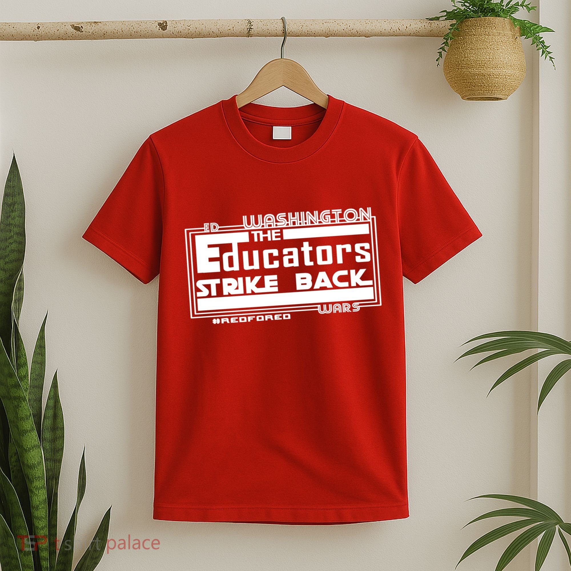Red For Ed Washington Educators Strike Back T-Shirt