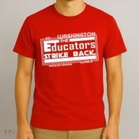 Red For Ed Washington Educators Strike Back T-Shirt thumb 3