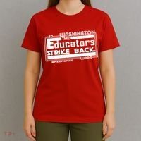 Red For Ed Washington Educators Strike Back T-Shirt thumb 4