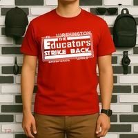 Red For Ed Washington Educators Strike Back T-Shirt thumb 6