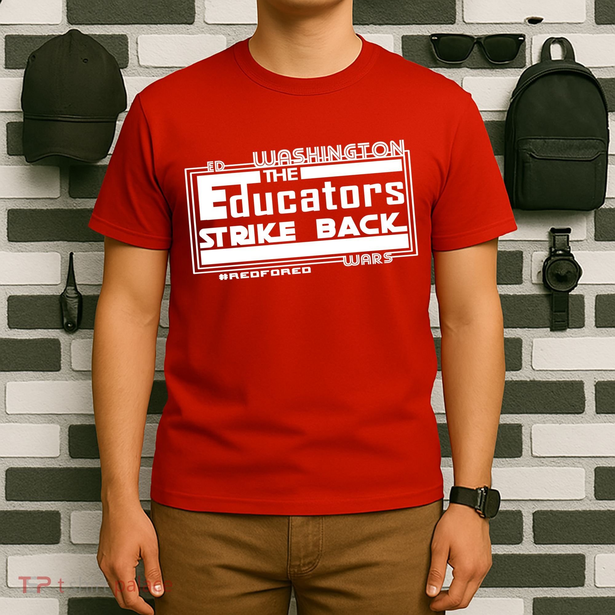 Red For Ed Washington Educators Strike Back T-Shirt