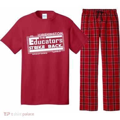 Red For Ed Washington Educators Strike Back Pajama Set