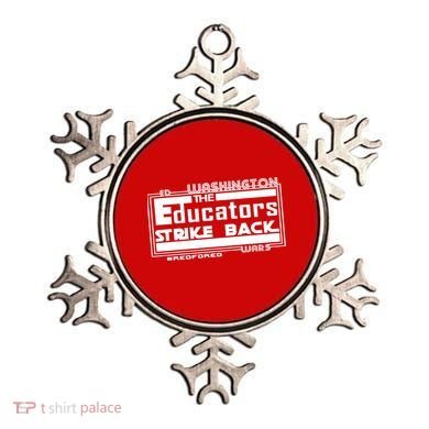 Red For Ed Washington Educators Strike Back Ornament