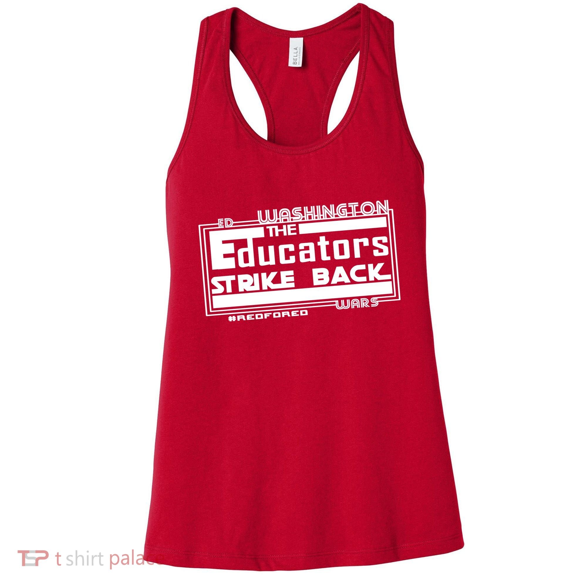 Red For Ed Washington Educators Strike Back Women's Tank Top