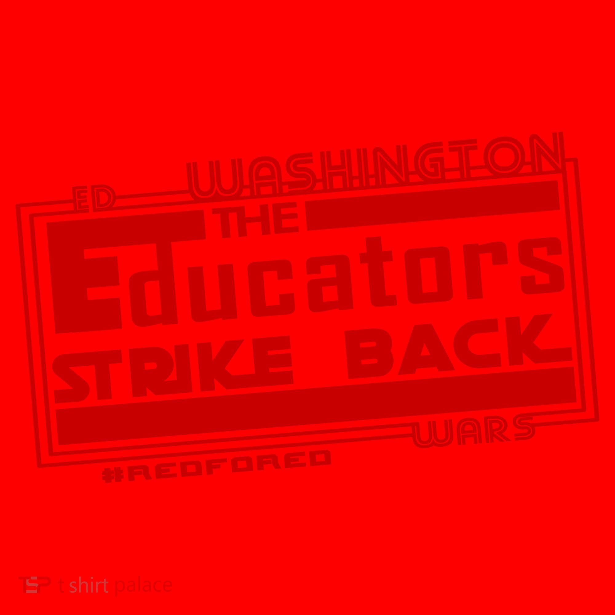 Red For Ed Washington Educators Strike Back Santa Hat