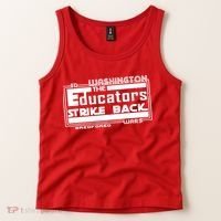 Red For Ed Washington Educators Strike Back Tank Top thumb 2