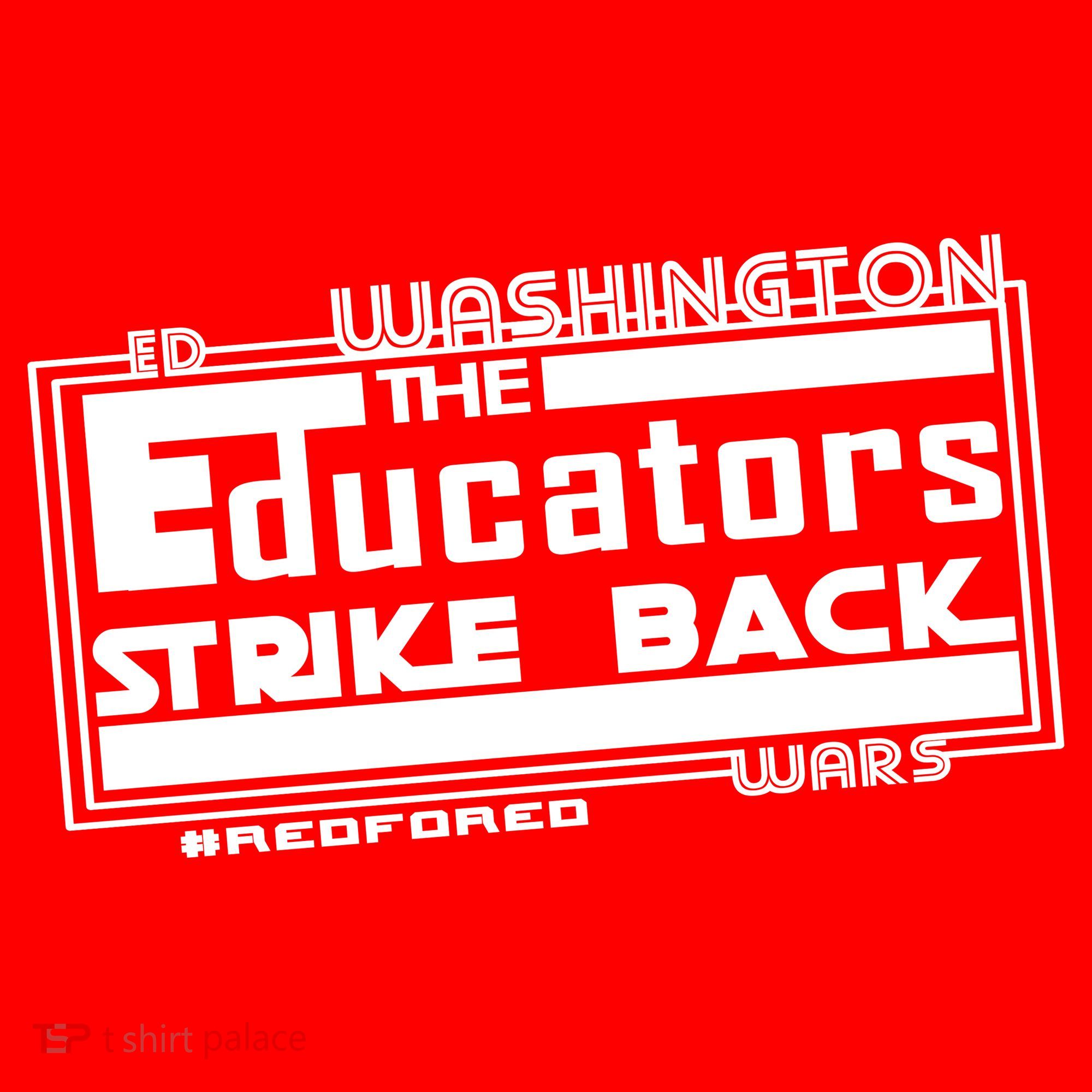 Red For Ed Washington Educators Strike Back Tank Top