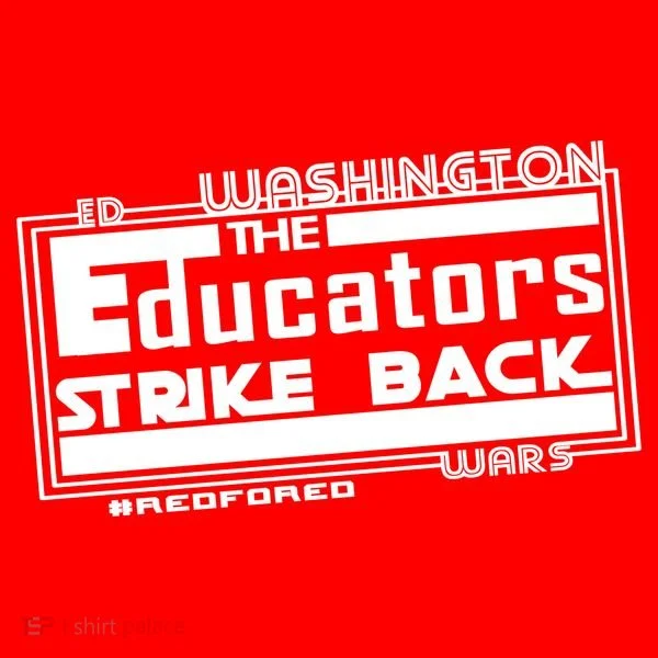 Red For Ed Washington Educators Strike Back Toddler T-Shirt