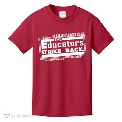 Red For Ed Washington Educators Strike Back Kids T-Shirt