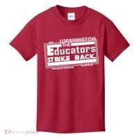 Red For Ed Washington Educators Strike Back Kids T-Shirt thumb 0