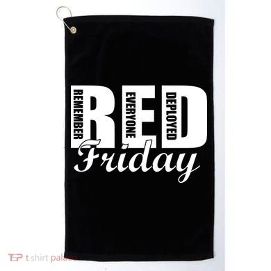 Red Friday Golf Towel