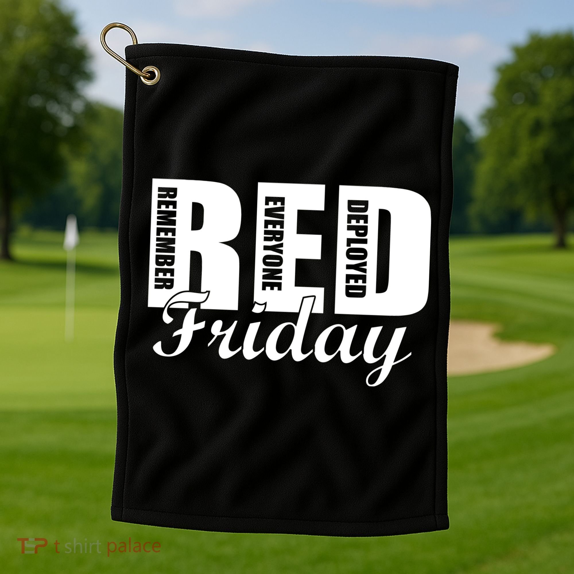 Red Friday Golf Towel