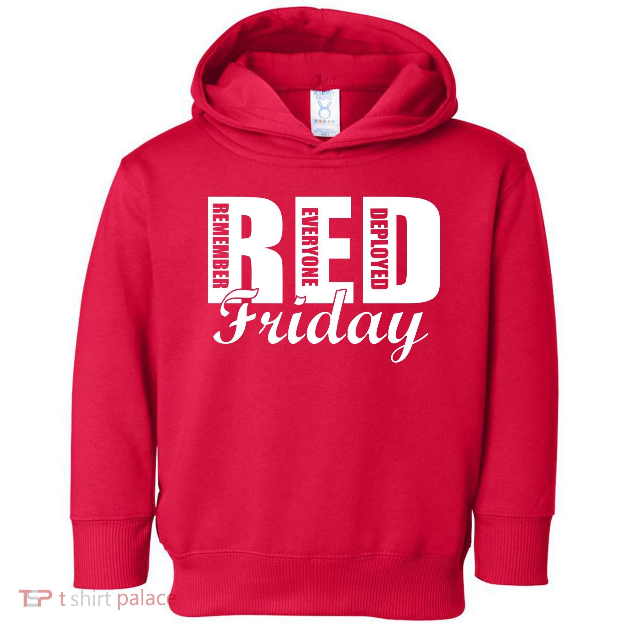 Red Friday Toddler Hoodie