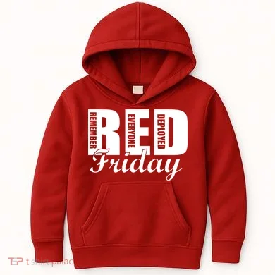 Red Friday Kids Hoodie