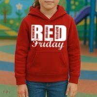 Red Friday Kids Hoodie thumb 3