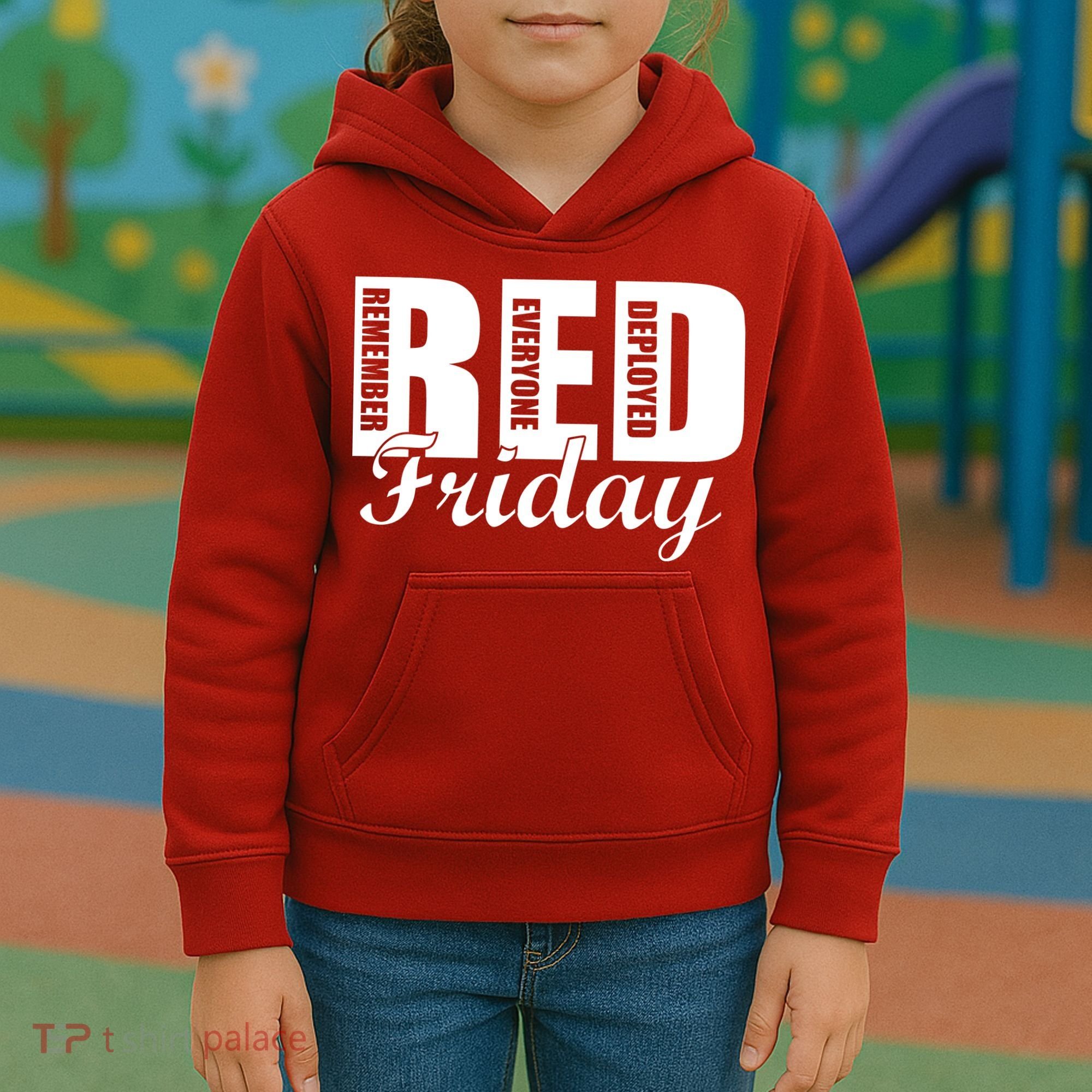 Red Friday Kids Hoodie