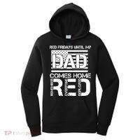 RED Friday Day Unitl My Dad Comes Home Women's Hoodie thumb 0