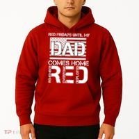 RED Friday Day Unitl My Dad Comes Home Hoodie thumb 2