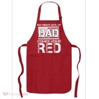RED Friday Day Unitl My Dad Comes Home Apron thumb 0