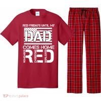 RED Friday Day Unitl My Dad Comes Home Pajama Set thumb 0
