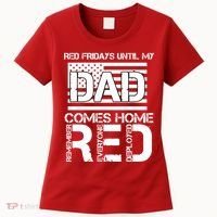 RED Friday Day Unitl My Dad Comes Home Women's T-Shirt thumb 0