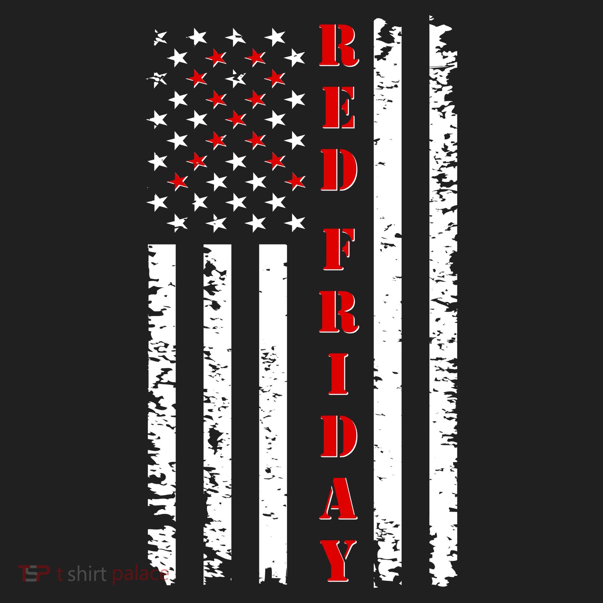 Red Friday Distressed Ribbon US Flag Support Veterans Women's Sweatshirt
