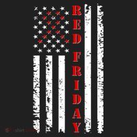 Red Friday Distressed Ribbon US Flag Support Veterans Tumbler thumb 3