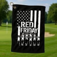 Red Friday Gone But Not Forgotten Golf Towel thumb 1