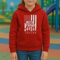 Red Friday Gone But Not Forgotten Kids Hoodie thumb 3