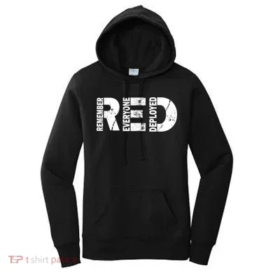 Red Friday Remember Everyone Deployed Women's Hoodie