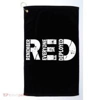 Red Friday Remember Everyone Deployed Golf Towel thumb 0