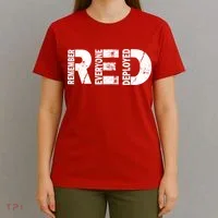 Red Friday Remember Everyone Deployed T-Shirt thumb 4