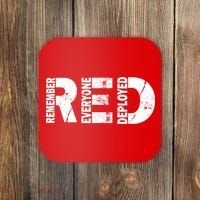 Red Friday Remember Everyone Deployed Coaster thumb 0