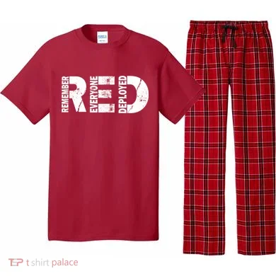 Red Friday Remember Everyone Deployed Pajama Set