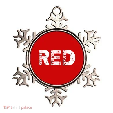 Red Friday Remember Everyone Deployed Ornament